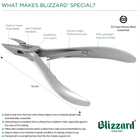 Blizzard® Ingrown Toenail Clippers for Seniors – 13cm, Straight Head