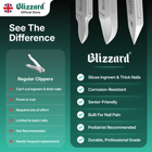 Blizzard® 3-Pcs Podiatry Nail Clippers Set | Concave, Arrow & Flame Heads