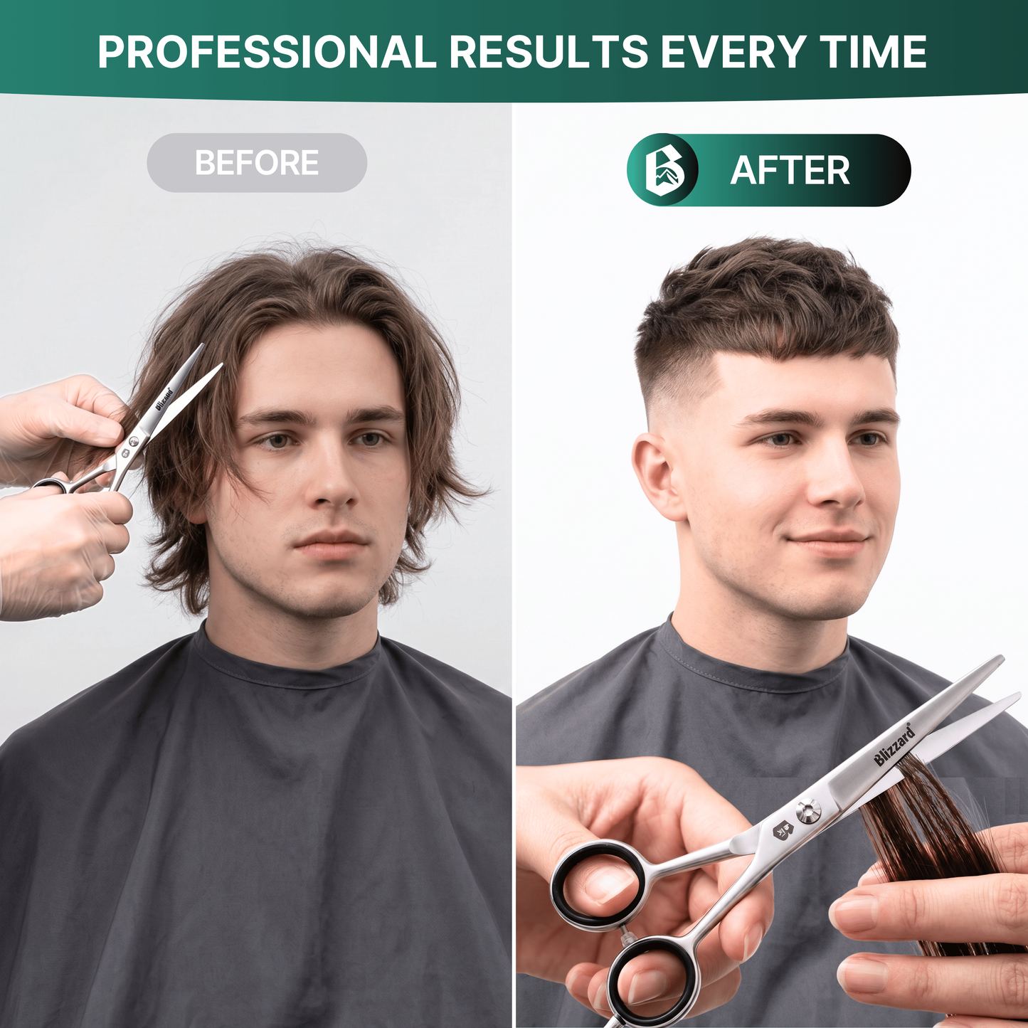 Blizzard Pro | Professional Hair Cutting Scissors & Grooming Kit – 16cm