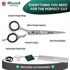 Blizzard Professional Hair Cutting Scissors & Beard Trimming Kit – 15cm