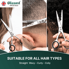 Blizzard Professional Hair Cutting Scissors & Beard Trimming Kit – 15cm