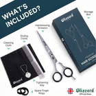 Blizzard Professional Hair Cutting Scissors & Beard Trimming Kit – 15cm