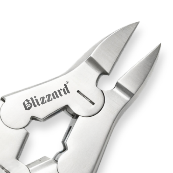 Metallic tool with 'Blizzard' branding on a white background