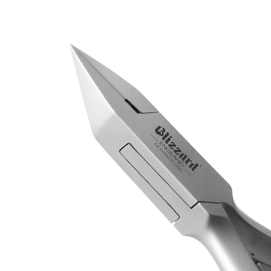 Mouseover Image, Metal nail nipper with 'Blizzard' branding on a white background