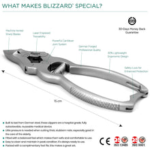 Load image into Gallery viewer, Blizzard® Nail Clipper for Thick Nails - Concave Head, 15cm Length - blizzardhealth
