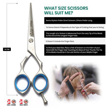 Load image into Gallery viewer, Blizzard® Hairdressing Scissors Vg-10 Cobalt 14Cm | Matt Finish Hair
