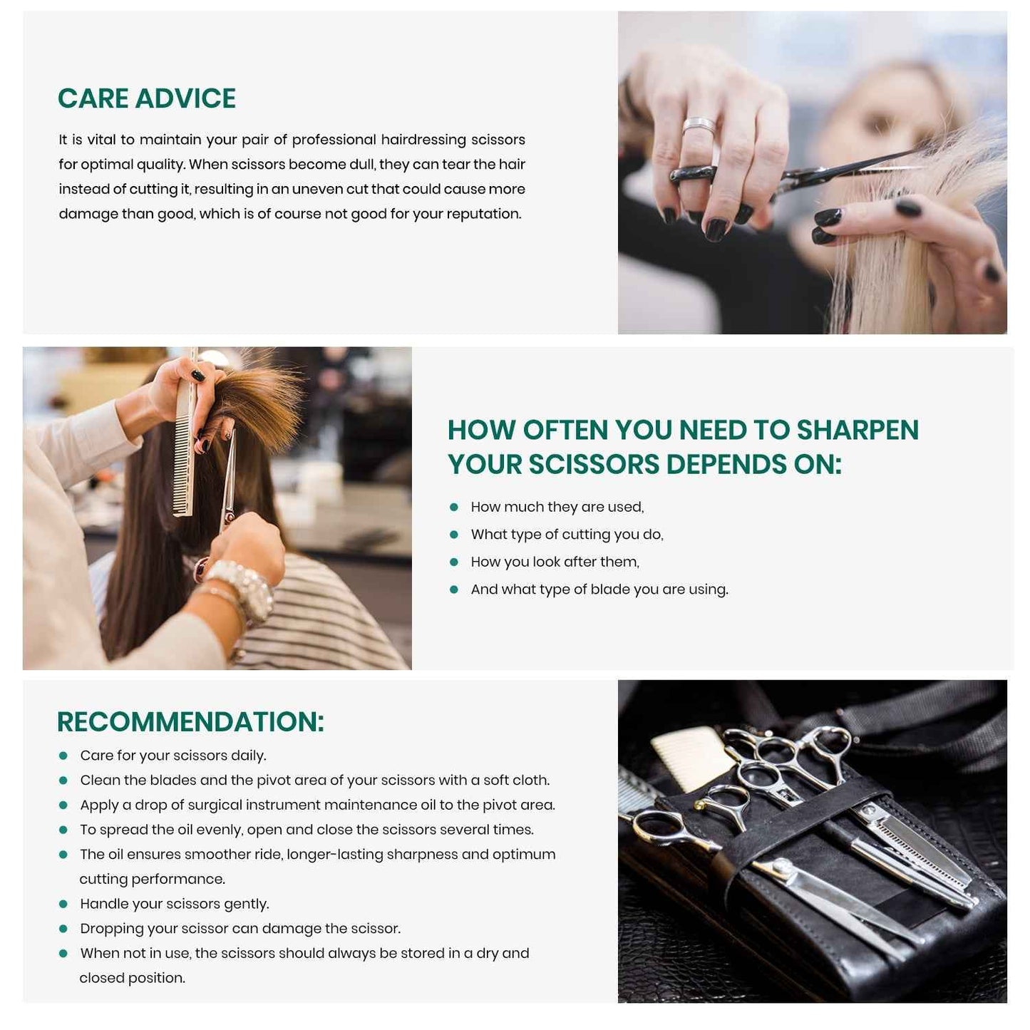 How to use Blizzard® VG-10 cobalt hair cutting scissors for precise salon-quality haircuts