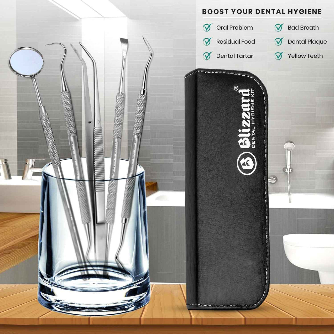 ISO 13485, ISO 9001, and CE certified Blizzard® professional dental hygiene set